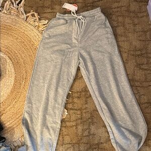Cider Gray Sweatpants with Elastic Waistband